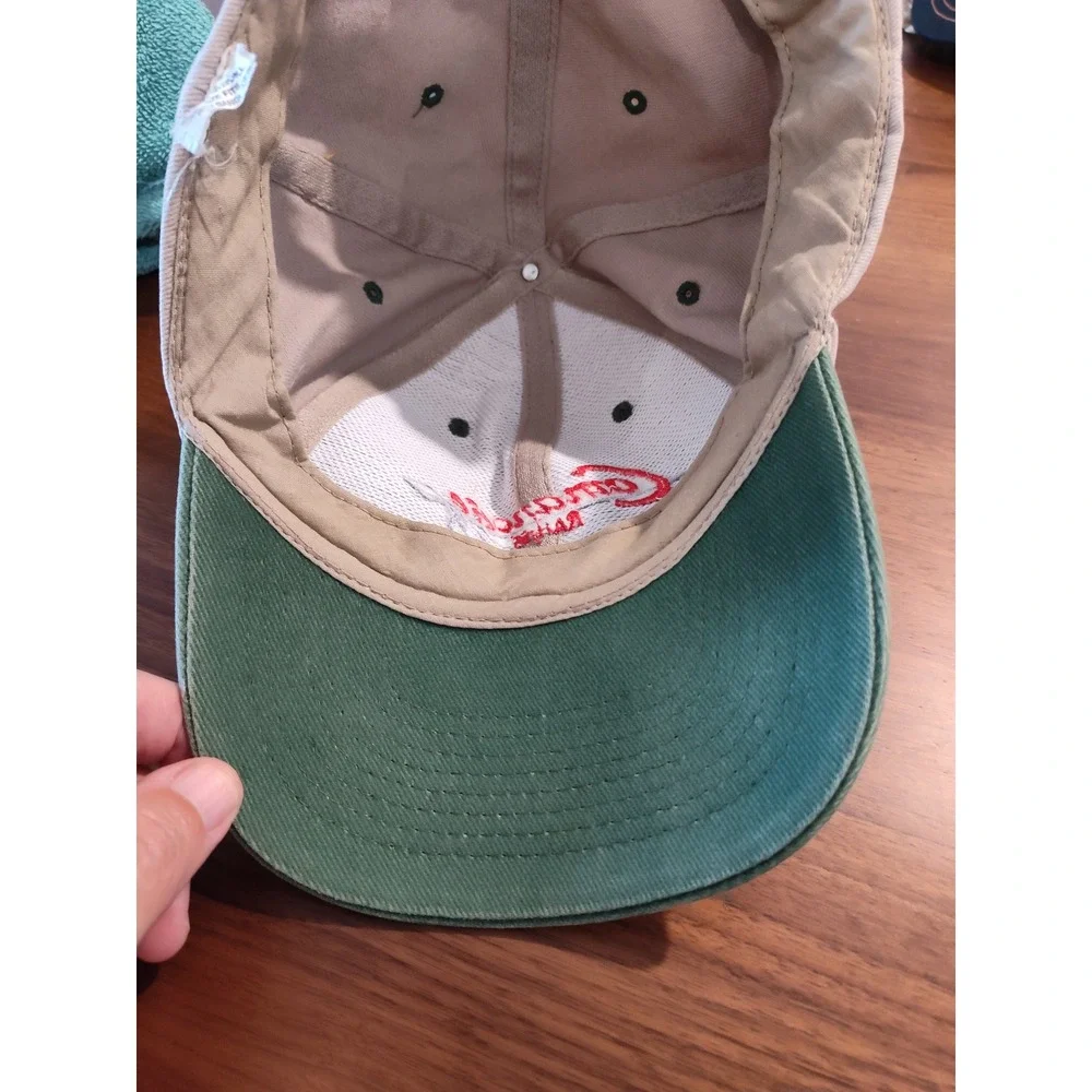 Vintage Comanche RAH-66 Helicopter Hat Khaki Green Cotton Adj Baseball Cap